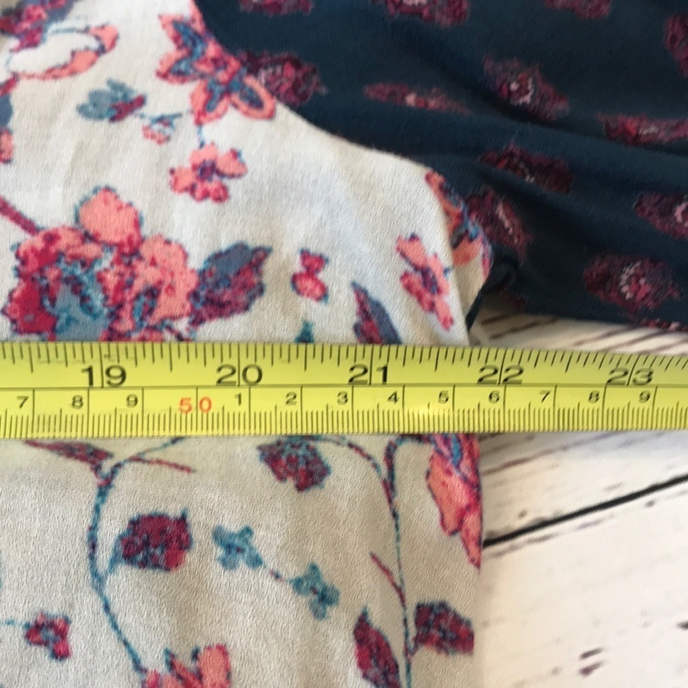 Ecotè Urban Outfitters Paisley & Floral Print Button Down Hi Lo Top Size L - Picture 6 of 8